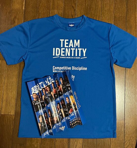 シーホース三河 2024-2025 TEAM IDENTITY Tシャツ ハリセン付き Lサイズ