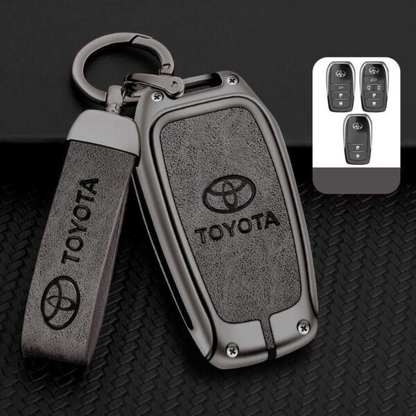 トヨタ スマートキーケース キーカバー プリウス RAV4 グレー