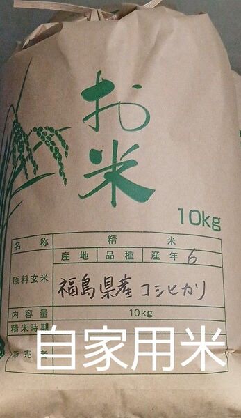 福島県産 コシヒカリ 玄米 20kg 10kg×2袋 令和6年産 農家自家用保管米 冷蔵保管 全国送料無料