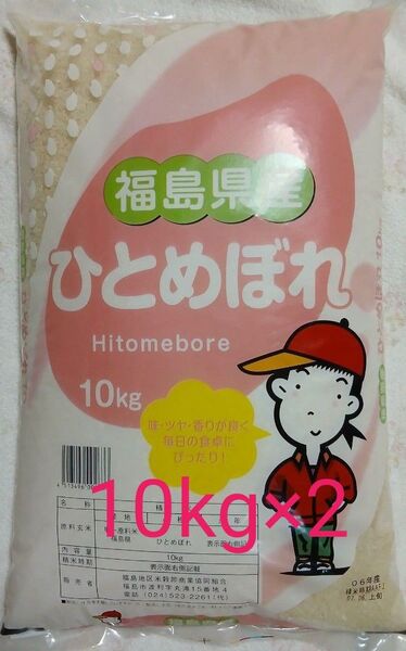 福島県産 ひとめぼれ 白米 10kg×2 令和6年産 令和7年6月上旬精米