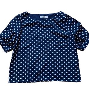 Doux archives ドット柄プルオーバー ネイビー 新品未使用