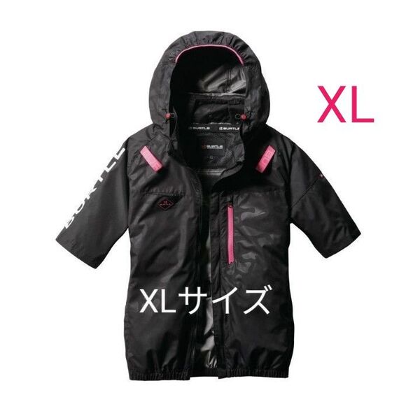 バートル AC2066 XL 半袖 空調服 限定カラー カモフラブラック サイドファン BURTLE エアクラフト半袖ブルゾン
