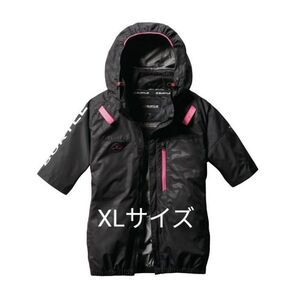 バートル AC2066 XL 半袖 空調服 限定カラー カモフラブラック サイドファン BURTLE エアクラフト半袖ブルゾン