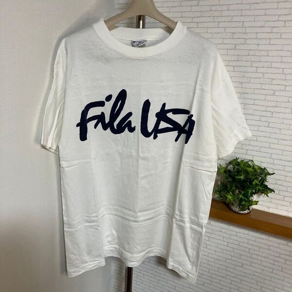 80s 90s FILA USA フィラ Tシャツ USA製 アメリカ製 ヴィンテージ ビンテージ
