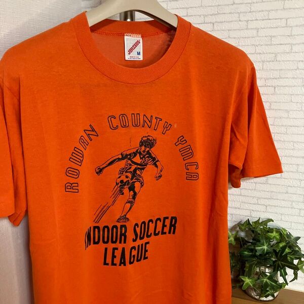 80s 90s ジャージーズ ラッセル Tシャツ サッカー フットサル YMCA USA製 アメリカ製 ヴィンテージ ビンテージ