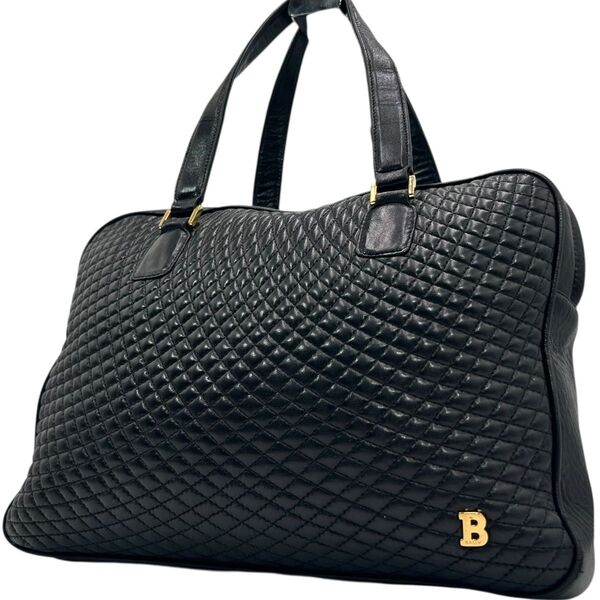 BALLY バリー トートバッグ ハンドバッグ オールレザー キルティング Bロゴ 肩掛け◎