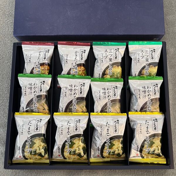 銀座 ろくさん亭 フリーズドライ 味噌汁 スープ 12個セット