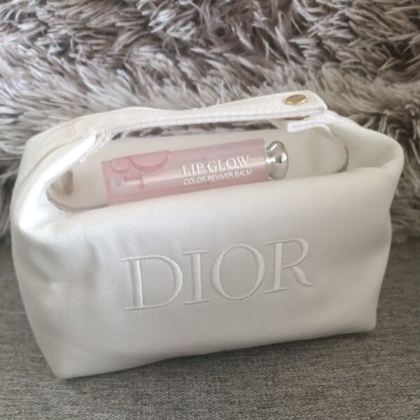 Dior ノベルティ ポーチ&リップグロウ001 2個セット 正規品
