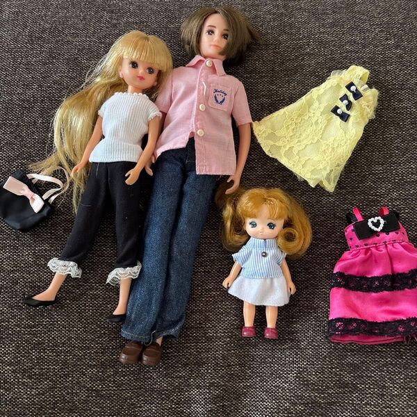 りかちゃん人形 りかちゃんのパパ リカちゃん人形 タカラ ドール TAKARA 着せ替え人形セット
