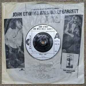 John Otway & Wild Williy Barrett-Really Free/ Beware Of The Flowers★英 Orig.7&#34;/マト1