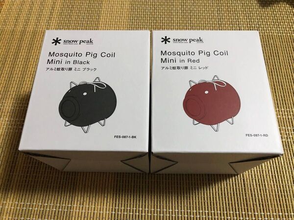 スノーピーク アルミ蚊取り豚ミニ レッドブラック アウトドア キャンプ snowpeak