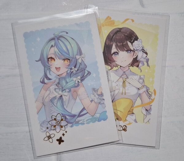 にじさんじ 珠乃井ナナ 司賀りこ いずれ菖蒲か杜若 1st Anniversary ランダムチェキ風カード