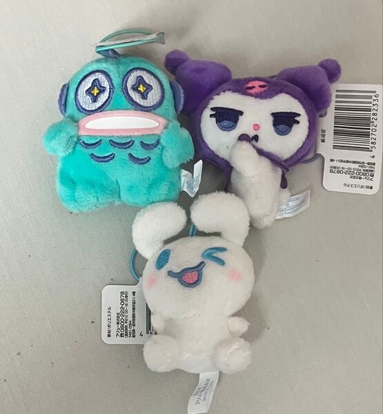 クロミ マイメロディ ハンギョドン 寺田てら サンリオキャラクターズ 表情いろいろマスコット ぬいぐるみ 3種セット サンリオ