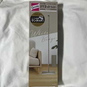 限定カラー 花王x3COINSクイックルマグネットワイパー ホワイトベージュ