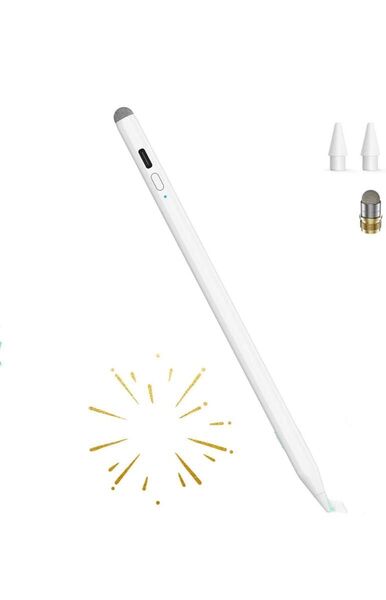 タッチペン Type-C急速充電 スタイラスペン ホワイト