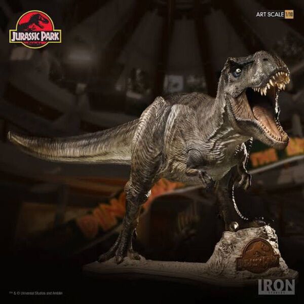 ジュラシックパーク ティラノサウルス スタチュー フィギュア 1/10 IRON STUDIOS JURASSIC PARK