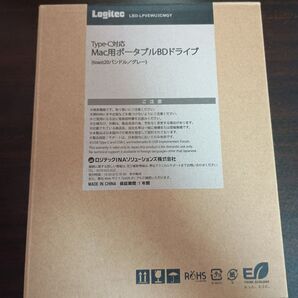 開封済み新品未使用品ロジテック Mac 外付ポータブルブルーレイドライブ LBD-LPVEWU3CMGY