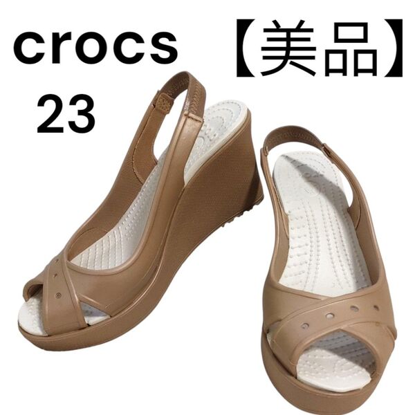人気 Crocs クロックス サンダル パンプス ウエッジソール 厚底 Farrah ファラ ウェッジソール オープントゥ