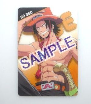 ★ワンピースONE PIECE/海賊王グミカード/ポートガス・D・エースNo.260/アニメ初期グッズ/バンダイBANDAI★