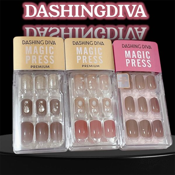 DASHING DIVA ダッシングディバ マジックプレス 3点セット チャコールブラウン シュガーエンジェル ミルクチョコレート
