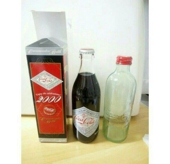 美品 レア 限定 瓶 ボトル 【コカ・コーラ】 Coca-Cola 2000年記念ボトル ミレニアム 125周年記念ボトル セット