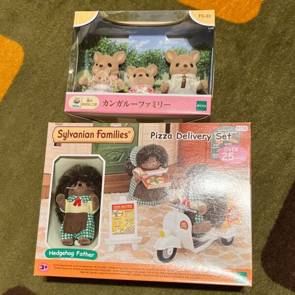 シルバニアファミリー ハリネズミ ピザ カンガルーファミリー
