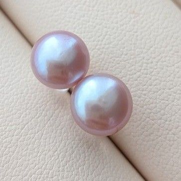 パールピアス 淡水真珠 スタッドピアス 直結 天然色 アレルギー対応 冠婚葬祭