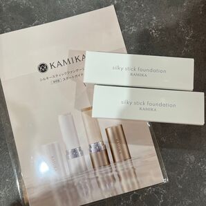 KAMIKA カミカ シルキースティックファンデーション ホワイト 2本セット