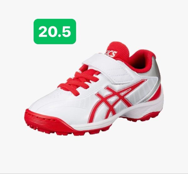 アシックス asics ベースボールシューズ STAR SHINE TR2キッズホワイトレッド20.5cm 2E 野球スニーカー