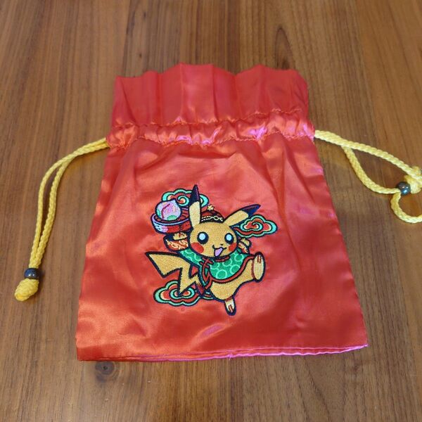 ポケモンセンター ピカチュウ飯店 巾着