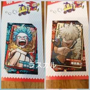 ジャンプショップ ミニブロマイド 僕のヒーローアカデミア 緑谷出久 爆豪勝己
