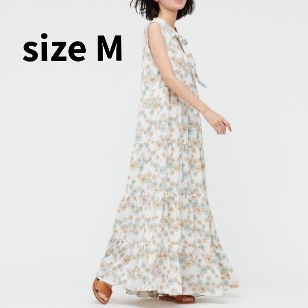 【M】UNIQLO PAUL&JOE ユニクロ ポール&ジョー ティアードワンピース ノースリーブ