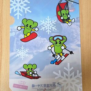 信州 野沢温泉スキー場 クリアファイル 非売品 A4 ①