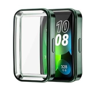 Huawei Band 10 9 8 カバー band8 band9 ケース 液晶画面保護 グリーン TPU 保護カバー ソフト