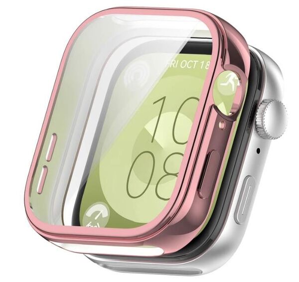 Huawei Watch Fit3 ファーウェイ フィット ピンク カバー 交換ケース fit 3 ケース TPU ソフトケース