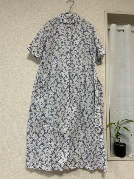 INES DE LA FRESSANGE 花柄シャツワンピース Mサイズ