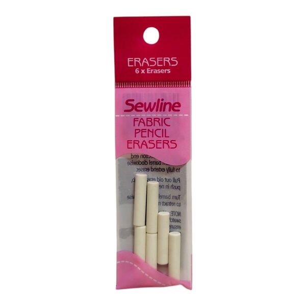 【新品未開封】Sewline ソーライン ファブリックペンシル用 替消しゴム 6個入り FAB50019