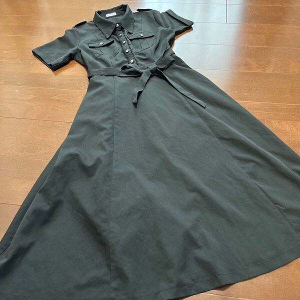 axes femme 半袖シャツワンピース