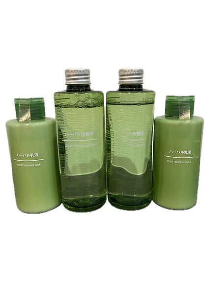 無印良品 ハーバル化粧水 200ml 2本 ハーバル乳液 150ml 2本 スキンケア 保湿