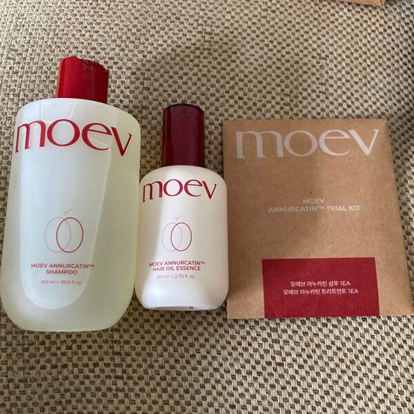 MOEV モエブ ヘアオイル80ml アヌカチンシャンプー 300mlトライアルキット付 ヘアケア