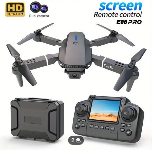 ドローン 折り畳み式 小型 バッテリー HDデュアルカメラ 折り畳み 4K
