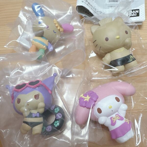 サンリオキャラクターズ みんなでバカンスフィギュア ディアダニエルクロミウサハナマイメロディ
