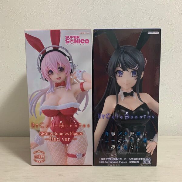 BiCute Bunnies フィギュア すーぱーそに子 青春ブタ野郎はバニーガール先輩の夢を見ない 2点セット【未開封】