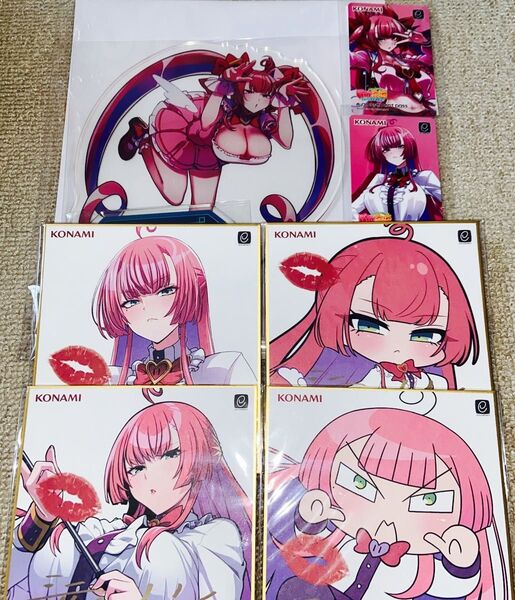 コナミプレミアム ミツモトダイアがいっぱいくじ アクリルスタンド 麻雀ファイトガール ミニ色紙 e-amusement pass
