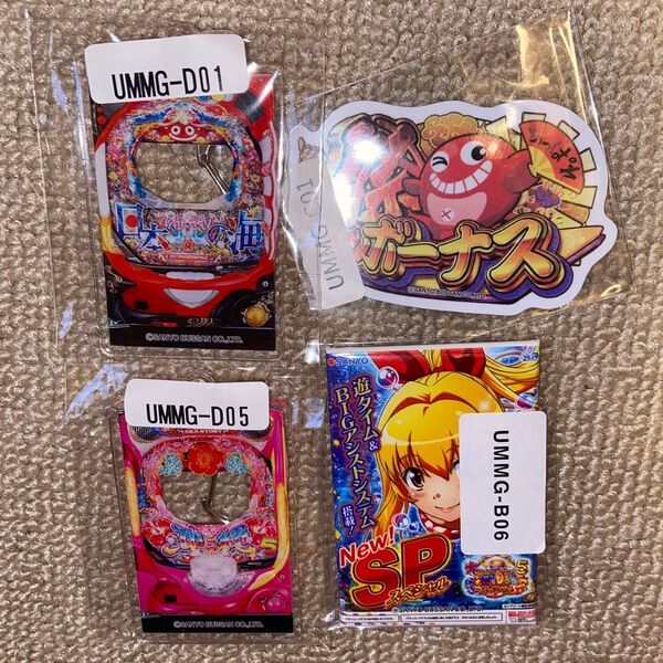 海物語 ウェブポン 筐体アクリルキーホルダー 激アツステッカー ポスター缶バッジ