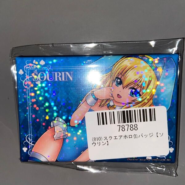 戦国乙女 ぱちくじ スクエアホロ缶バッジ ソウリン