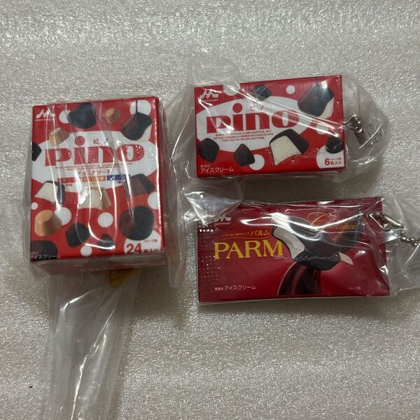 森永乳業 アイスミニチュアコレクション4 ピノ チョコアソート パルム PARM ガチャ カプセルトイ キーホルダー