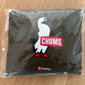【未開封】CHUMS チャムス 折りたたみ エコバッグ カーキ コラボ PayPay チャムスエコバッグ バッグ アウトドア