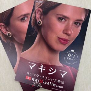 2枚セット!マキシマ オランダプリンセス物語 ポストカード NHK 絵はがき はがき 非売品 ドラマ 2枚