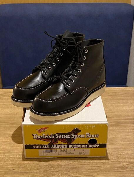 コレクション放出 復刻犬タグ 8179 レッドウィング US8E 黒ブーツ 箱付 RED WING ブラックアイリッシュ